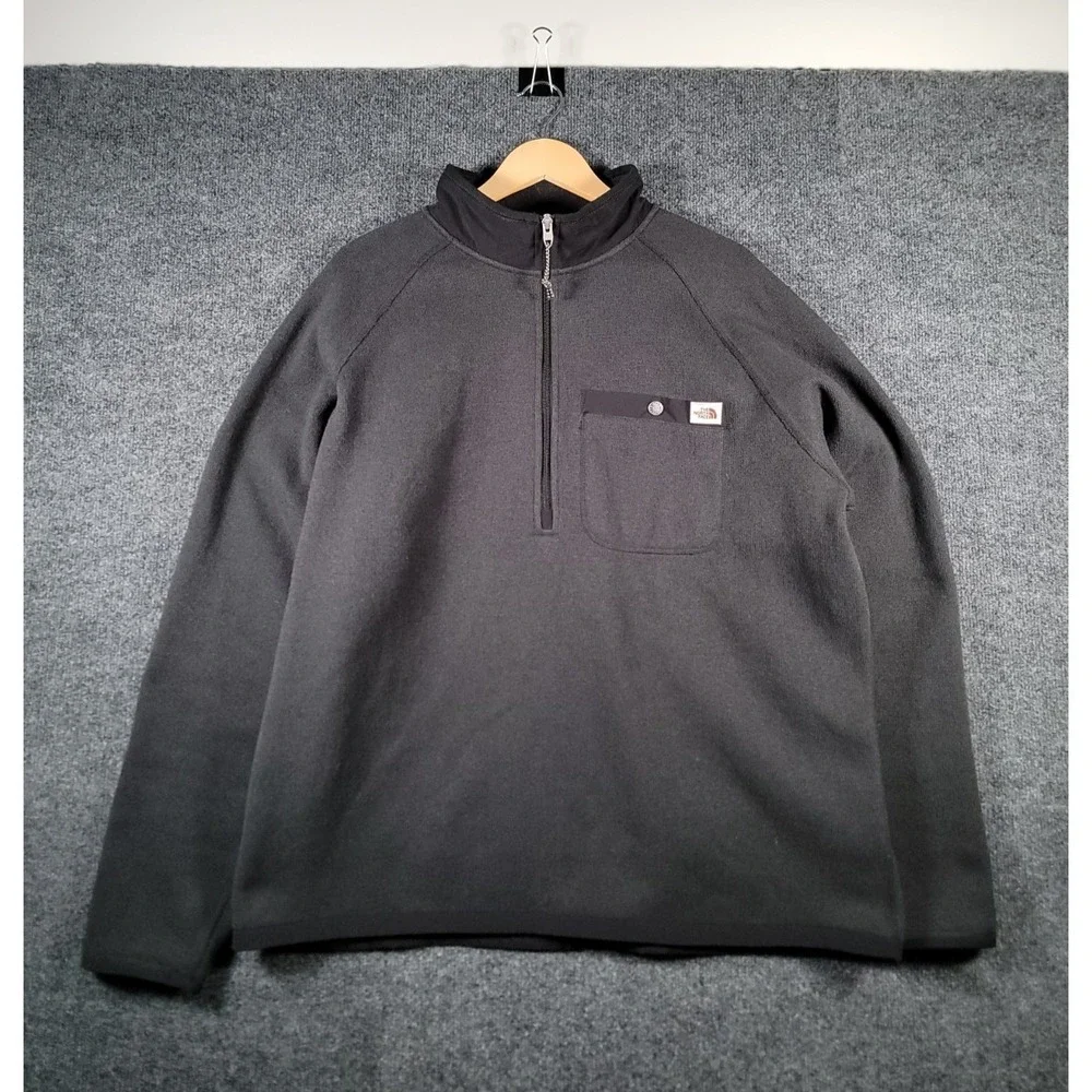 The North Face Gordon Lyons XL Pullover 1/4 Zip Mock Sweater Fleece NF0A5GL2 Men